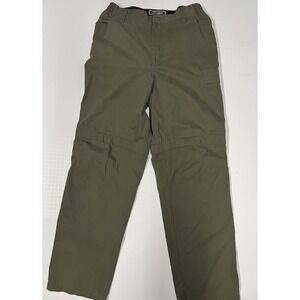 Men's Berghaus Pants Walking Hiking Trousers Olive Green 30R Convertible 30x29